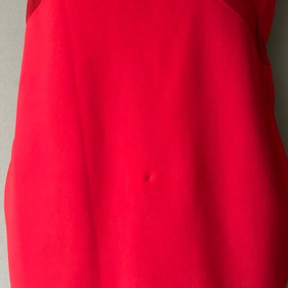 Parker sz XS Red Sheer Cutout Bodycon Sheath Mini Dress - Picture 4 of 10